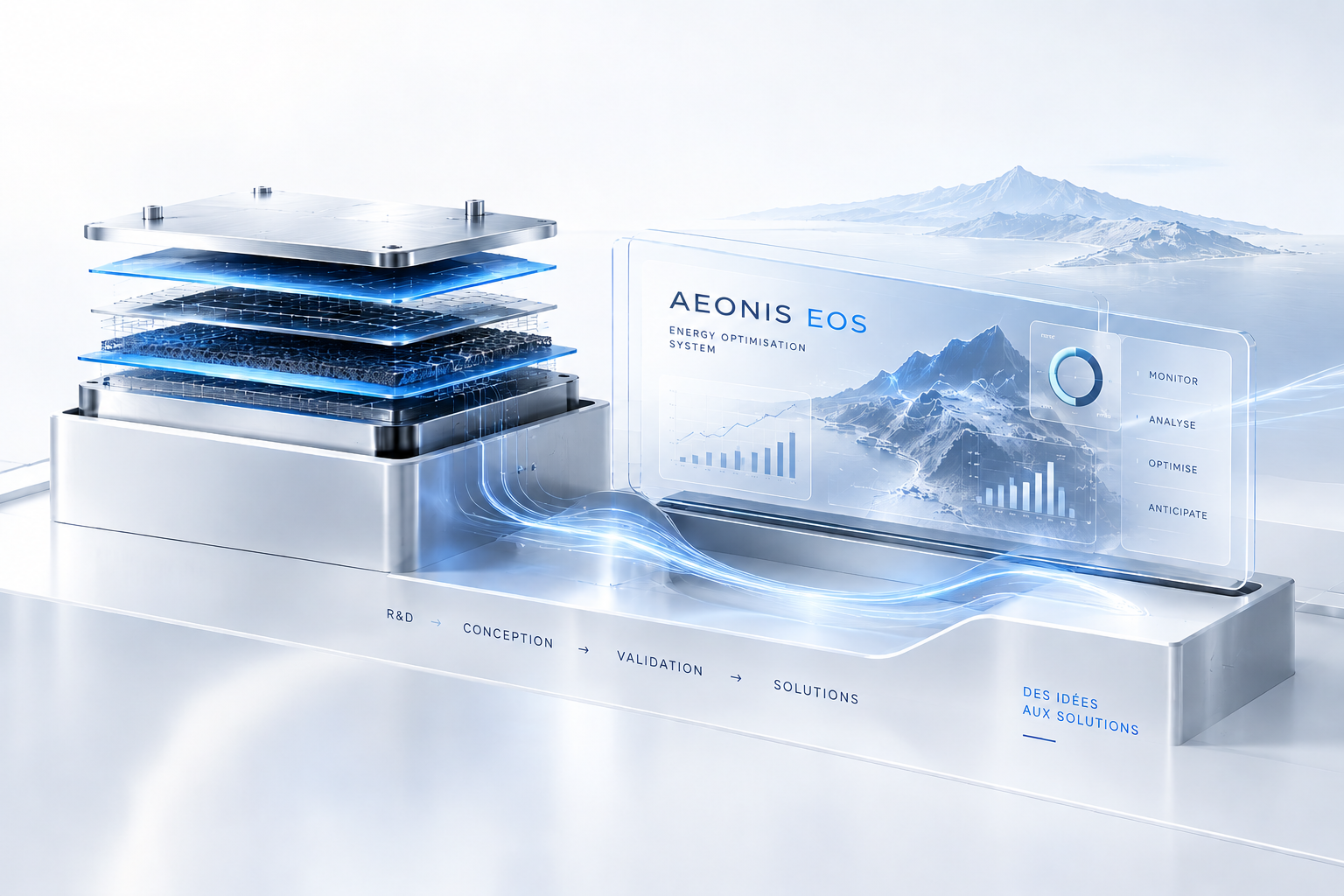 Module énergétique conceptuel associé à une interface AEONIS EOS
